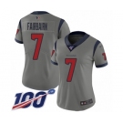 Women's Houston Texans #7 Ka'imi Fairbairn Limited Gray Inverted Legend 100th Season Football Jersey