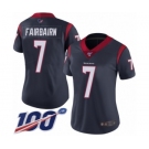 Women's Houston Texans #7 Ka'imi Fairbairn Navy Blue Team Color Vapor Untouchable Limited Player 100th Season Football Jersey