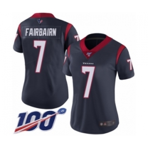 Women's Houston Texans #7 Ka'imi Fairbairn Navy Blue Team Color Vapor Untouchable Limited Player 100th Season Football Jersey