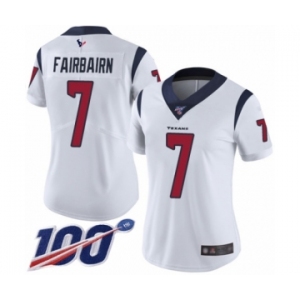 Women's Houston Texans #7 Ka'imi Fairbairn White Vapor Untouchable Limited Player 100th Season Football Jersey