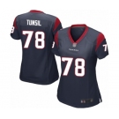 Women's Houston Texans #78 Laremy Tunsil Game Navy Blue Team Color Football Jersey