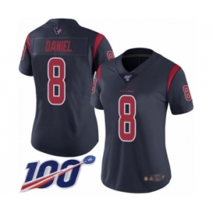 Women's Houston Texans #8 Trevor Daniel Limited Navy Blue Rush Vapor Untouchable 100th Season Football Jersey