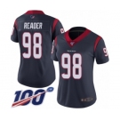 Women's Houston Texans #98 D.J. Reader Navy Blue Team Color Vapor Untouchable Limited Player 100th Season Football Jersey