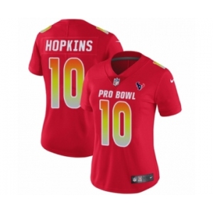 Women's Nike Houston Texans #10 DeAndre Hopkins Limited Red AFC 2019 Pro Bowl NFL Jersey