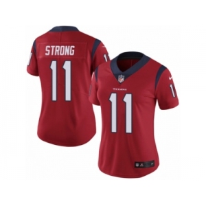 Women's Nike Houston Texans #11 Jaelen Strong Vapor Untouchable Limited Red Alternate NFL Jersey