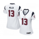 Women's Nike Houston Texans #13 Braxton Miller Game White NFL Jersey