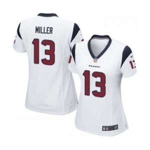 Women's Nike Houston Texans #13 Braxton Miller Game White NFL Jersey