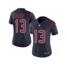 Women's Nike Houston Texans #13 Braxton Miller Limited Navy Blue Rush NFL Jersey