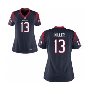 Women's Nike Houston Texans #13 Braxton Miller Navy Blue Team Color NFL Jersey