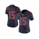 Women's Nike Houston Texans #15 Will Fuller VLimited Navy Blue Rush NFL Jersey