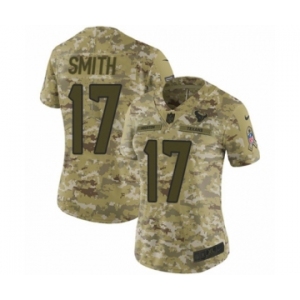 Women's Nike Houston Texans #17 Vyncint Smith Limited Camo 2018 Salute to Service NFL Jersey