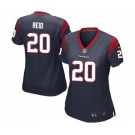 Women's Nike Houston Texans #20 Justin Reid Game Navy Blue Team Color NFL Jersey