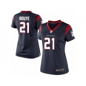 Women's Nike Houston Texans #21 A.J. Bouye Limited Navy Blue Team Color NFL Jersey