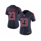 Women's Nike Houston Texans #23 Arian Foster Limited Navy Blue Rush NFL Jersey