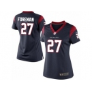 Women's Nike Houston Texans #27 D'Onta Foreman Limited Navy Blue Team Color NFL Jersey