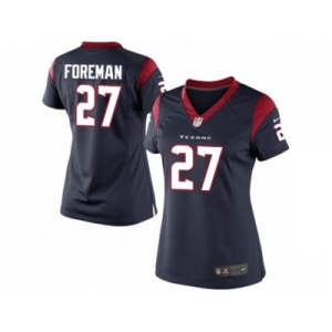 Women's Nike Houston Texans #27 D'Onta Foreman Limited Navy Blue Team Color NFL Jersey