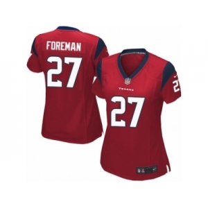 Women's Nike Houston Texans #27 D'Onta Foreman Limited Red Alternate NFL Jersey