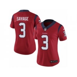 Women's Nike Houston Texans #3 Tom Savage Vapor Untouchable Limited Red Alternate NFL Jersey