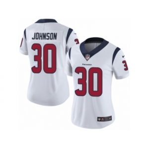Women's Nike Houston Texans #30 Kevin Johnson Vapor Untouchable Limited White NFL Jersey