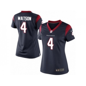 Women's Nike Houston Texans #4 Deshaun Watson Limited Navy Blue Team Color NFL Jersey