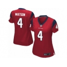 Women's Nike Houston Texans #4 Deshaun Watson Limited Red Alternate NFL Jersey