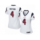 Women's Nike Houston Texans #4 Deshaun Watson Limited White NFL Jersey