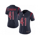 Women's Nike Houston Texans #41 Zach Cunningham Limited Navy Blue Rush NFL Jersey