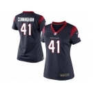 Women's Nike Houston Texans #41 Zach Cunningham Limited Navy Blue Team Color NFL Jersey