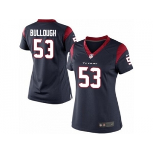 Women's Nike Houston Texans #53 Max Bullough Limited Navy Blue Team Color NFL Jersey