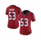 Women's Nike Houston Texans #53 Sio Moore Red Alternate Vapor Untouchable Limited Player NFL Jersey