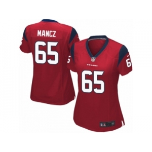 Women's Nike Houston Texans #65 Greg Mancz Limited Red Alternate NFL Jersey