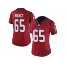 Women's Nike Houston Texans #65 Greg Mancz Vapor Untouchable Limited Red Alternate NFL Jersey