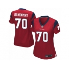 Women's Nike Houston Texans #70 Julien Davenport Limited Red Alternate NFL Jersey