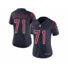 Women's Nike Houston Texans #71 Xavier Su'a-Filo Limited Navy Blue Rush NFL Jersey