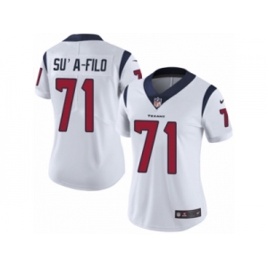 Women's Nike Houston Texans #71 Xavier Su'a-Filo Vapor Untouchable Limited White NFL Jersey