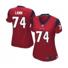 Women's Nike Houston Texans #74 Kendall Lamm Game Red Alternate NFL Jersey