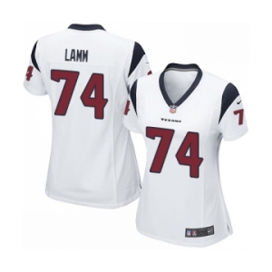 Women's Nike Houston Texans #74 Kendall Lamm Game White NFL Jersey