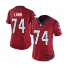 Women's Nike Houston Texans #74 Kendall Lamm Red Alternate Vapor Untouchable Limited Player NFL Jersey