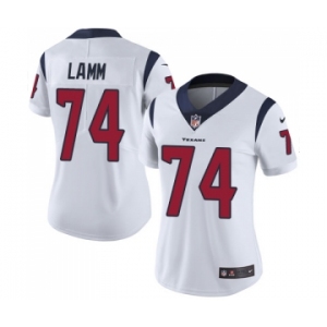 Women's Nike Houston Texans #74 Kendall Lamm White Vapor Untouchable Elite Player NFL Jersey