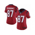 Women's Nike Houston Texans #87 C.J. Fiedorowicz Vapor Untouchable Limited Red Alternate NFL Jersey