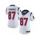 Women's Nike Houston Texans #87 C.J. Fiedorowicz Vapor Untouchable Limited White NFL Jersey