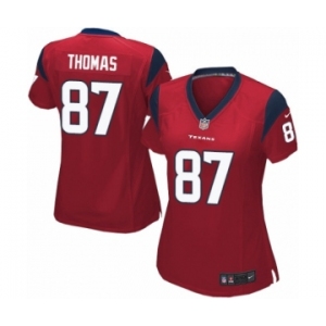 Women's Nike Houston Texans #87 Demaryius Thomas Game Red Alternate NFL Jersey