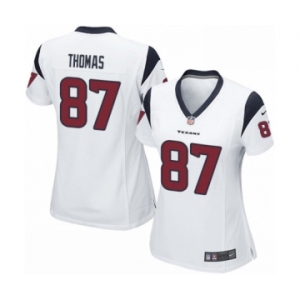 Women's Nike Houston Texans #87 Demaryius Thomas Game White NFL Jersey