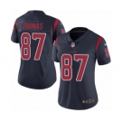 Women's Nike Houston Texans #87 Demaryius Thomas Limited Navy Blue Rush Vapor Untouchable NFL Jersey