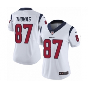 Women's Nike Houston Texans #87 Demaryius Thomas White Vapor Untouchable Limited Player NFL Jersey