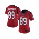 Women's Nike Houston Texans #89 Stephen Anderson Vapor Untouchable Limited Red Alternate NFL Jersey