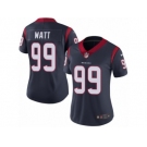 Women's Nike Houston Texans #99 J.J. Watt Vapor Untouchable Limited Navy Blue Team Color NFL Jersey