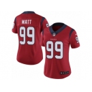 Women's Nike Houston Texans #99 J.J. Watt Vapor Untouchable Limited Red Alternate NFL Jersey