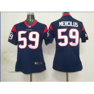 nike women nfl houston texans #59 mercilus blue[nike]