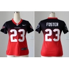 nike women nfl jerseys houston texans #23 arian foster blue-red[nike drift fashion][second version]